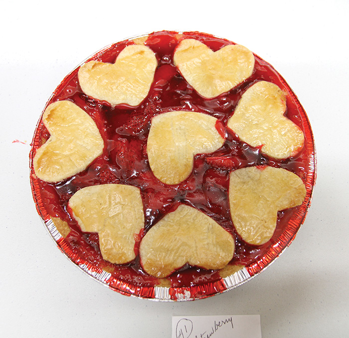 One of the cherry pies from the Fleming Pie Auction back in 2019.<br />
